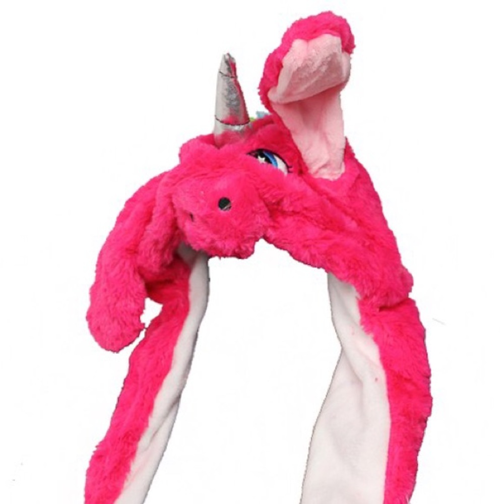 Unicorn Hat Fits adults/kids Squeeze Paw Lift Ears - Picture 7 of 11